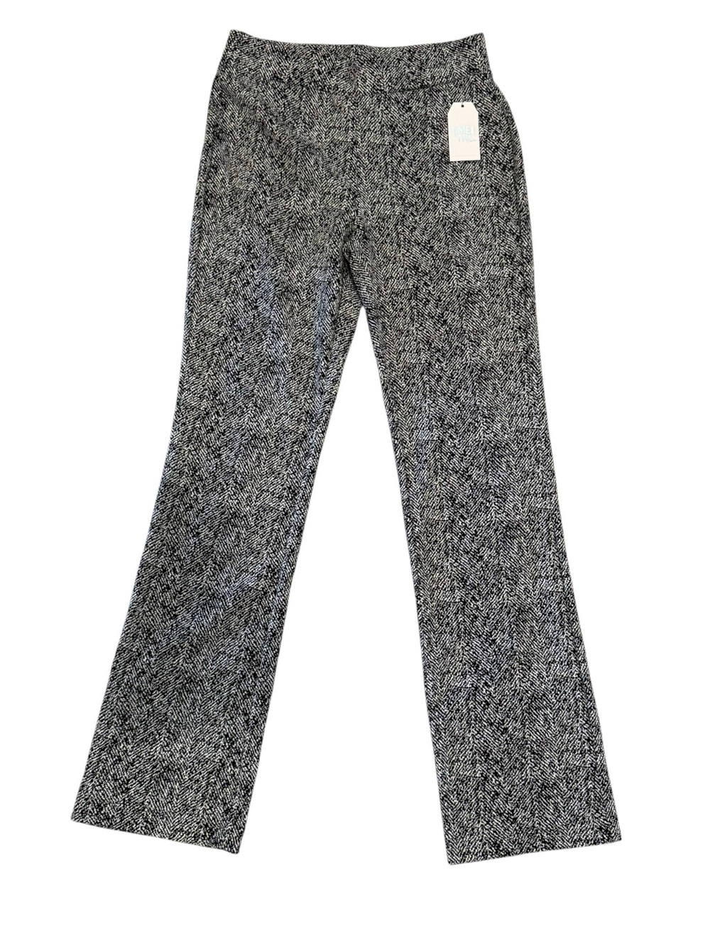 Women's Black & White Herringbone Stretch Jeans NWT